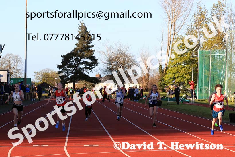 75 metres, 2024 NEGP 1, Monkton Stadium, Jarrow. Photo: David T. Hewitson/Sports for All Pics